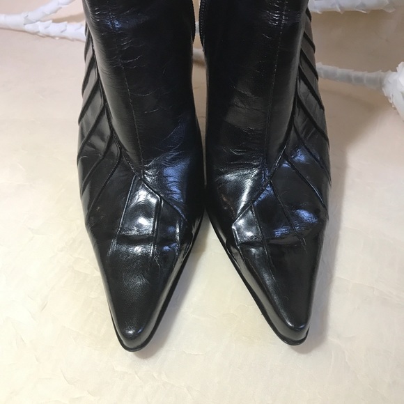 𝐍𝐈𝐍𝐄 𝐖𝐄𝐒𝐓 Y2K Pointed-Toe Boots - Picture 5 of 10